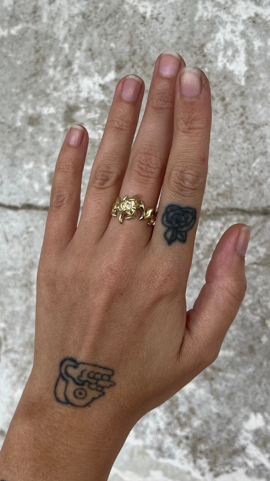 Magnum KHAOS 18K yellow gold and Imperial Topaz ring II