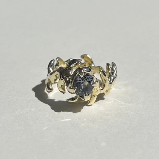 Magnum KHAOS 18K yellow gold and Gray Spinel ring I