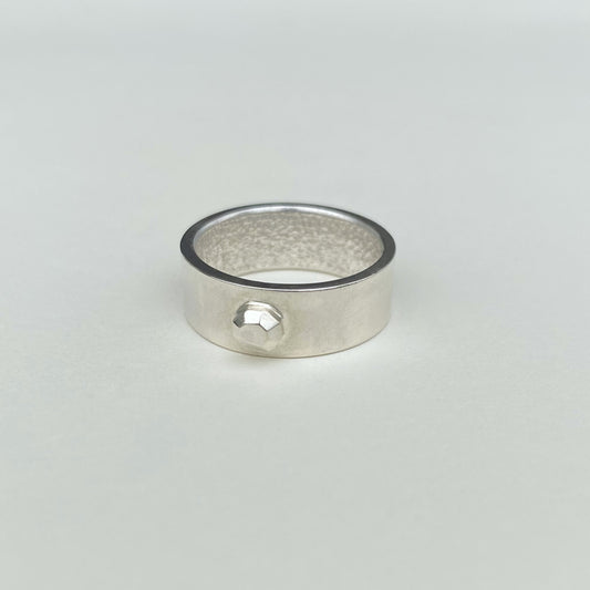 LITHOS sterling silver Alliance ring