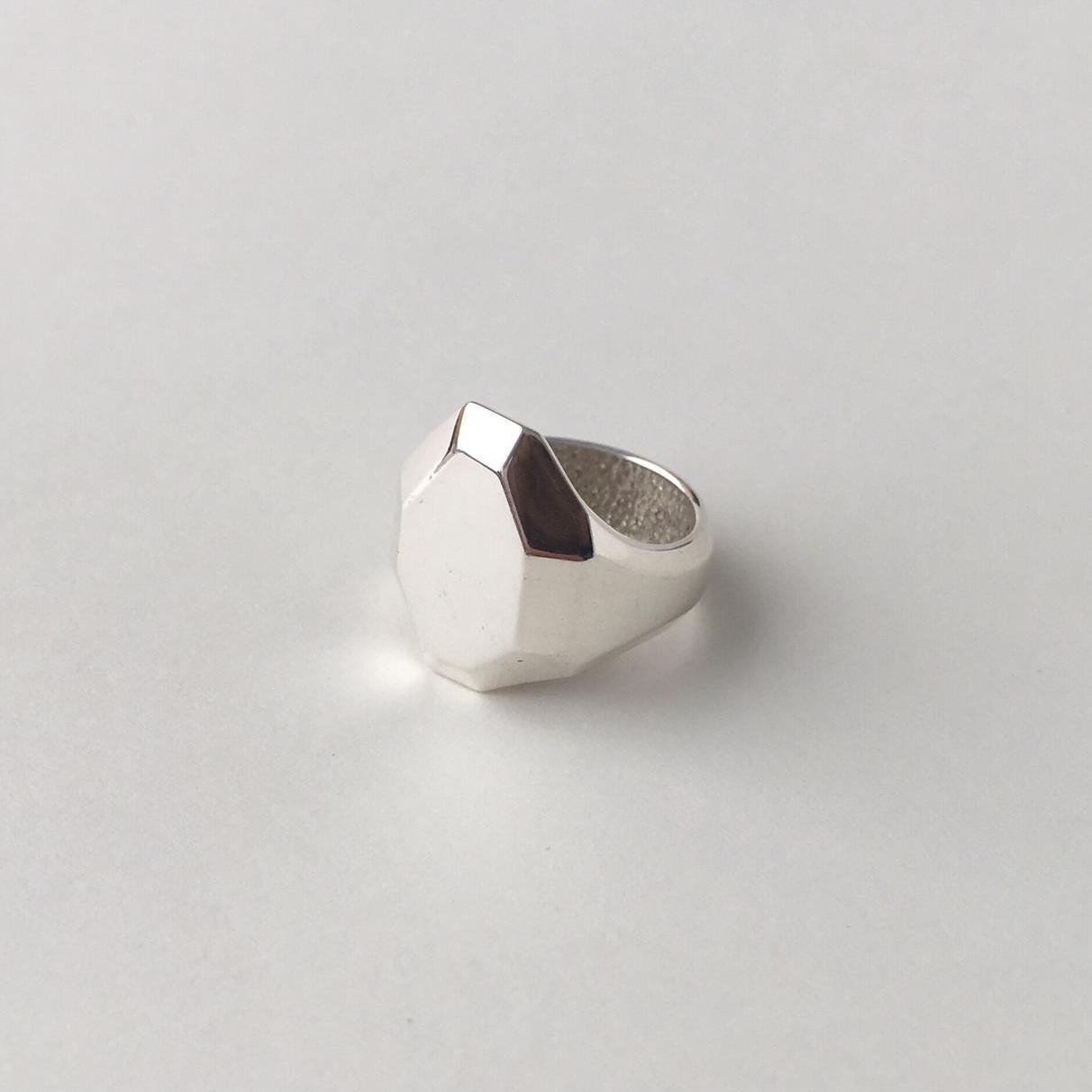 LITHOS sterling silver ring IV
